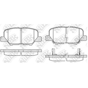 Колодки тормозные дисковые NIBK PN25003 2990883