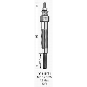 Свеча накаливания NGK 2189  Y-115T1 2993994