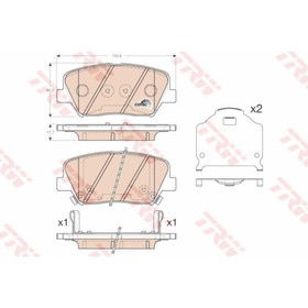 Колодки тормозные дисковые TRW GDB3549 2913259