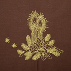 Набор салфеток "Этель" Рождественские свечи, 40х40 цвет шоколад, 2 шт, с ВМГО хл, 200 гр/м² 2834119