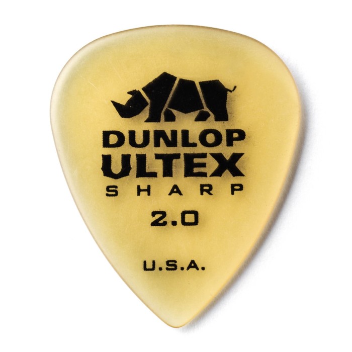 Медиаторы Dunlop 433R2.0 Ultex Sharp  72шт, толщина 2,0мм