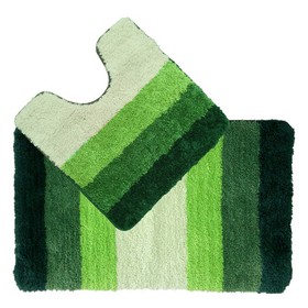 Набор ковриков для ванной комнаты 50х80, 50х50 см, Green Gradiente