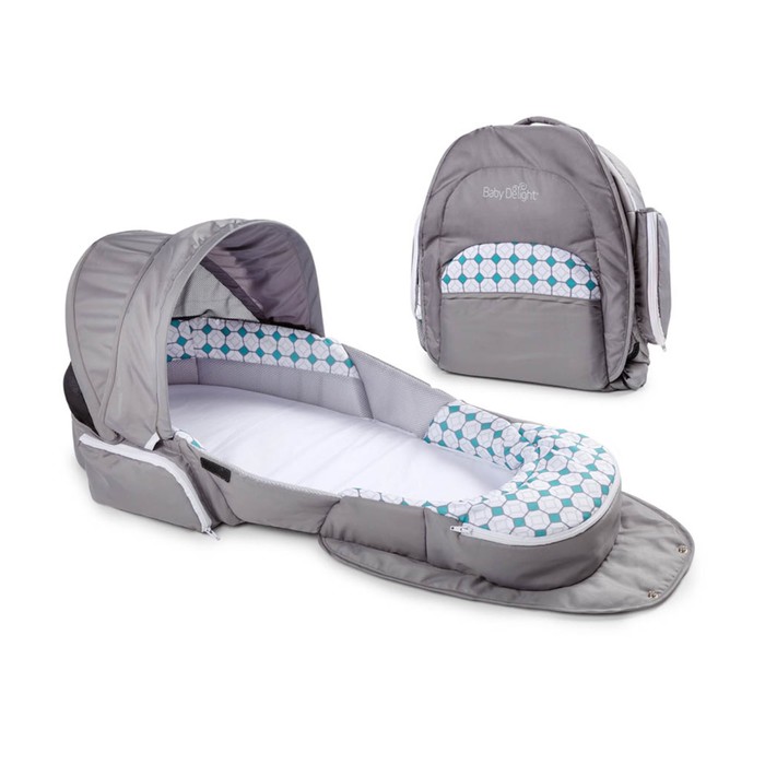 Складная кроватка Baby Delight Traveler BL серая