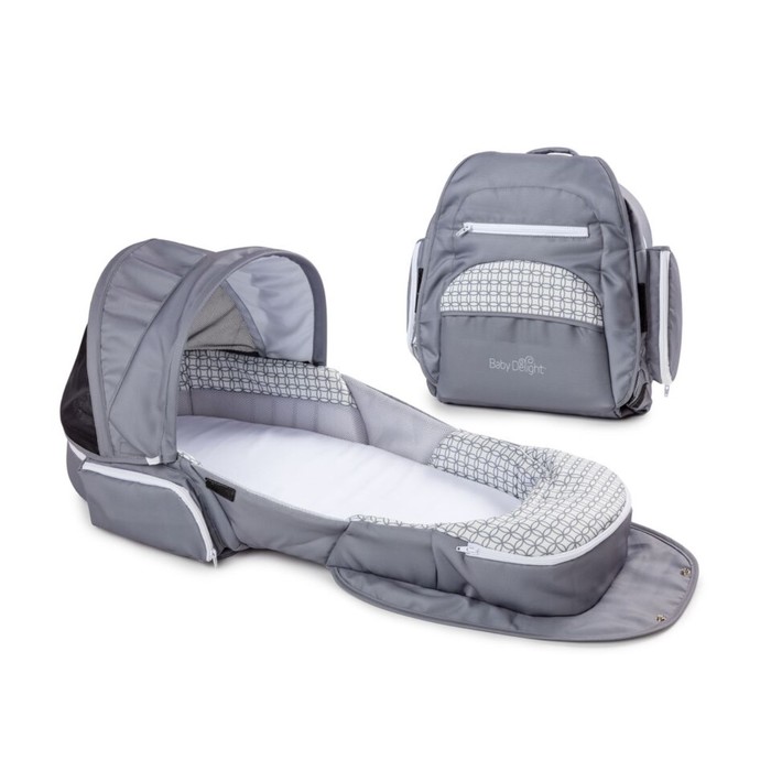 Складная кроватка Baby Delight Traveler XL серая