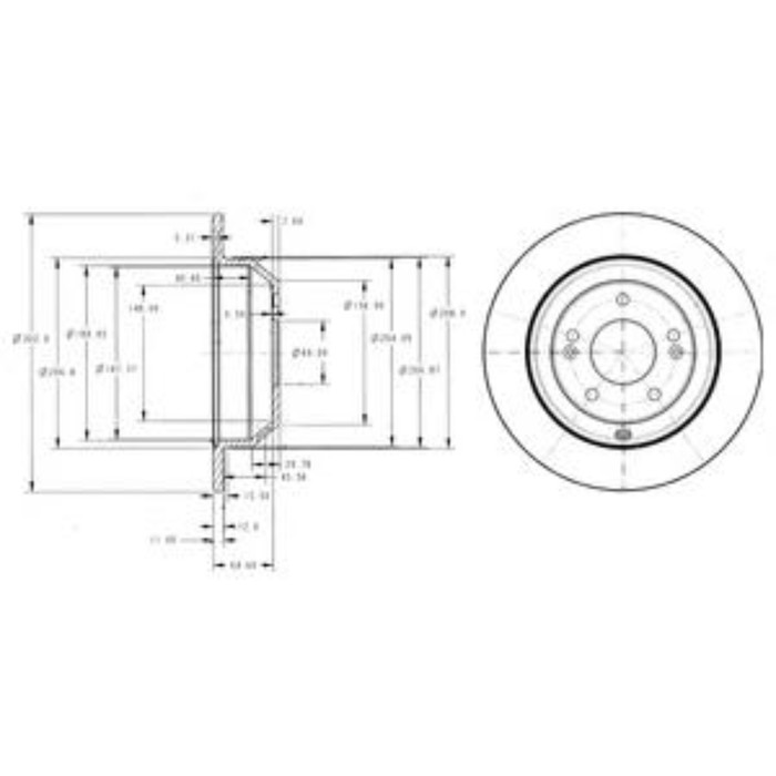 Диск тормозной DELPHI BG4335