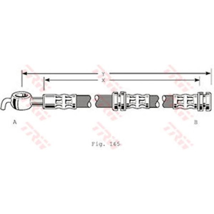 Шланг тормозной TRW PHD347