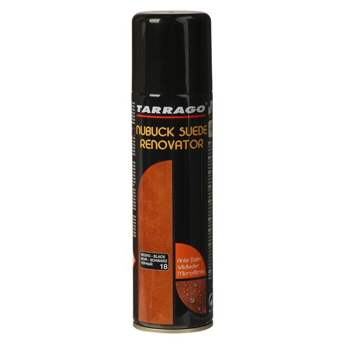 Краска для замши Tarrago Nubuk Suede Renovator 018, цвет чёрный, 250 мл