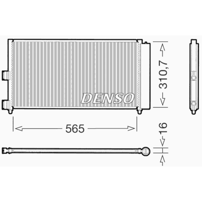 Радиатор кондиционера Denso DCN09070