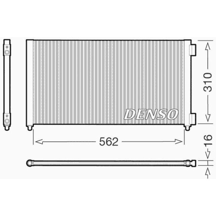 Радиатор кондиционера Denso DCN09102