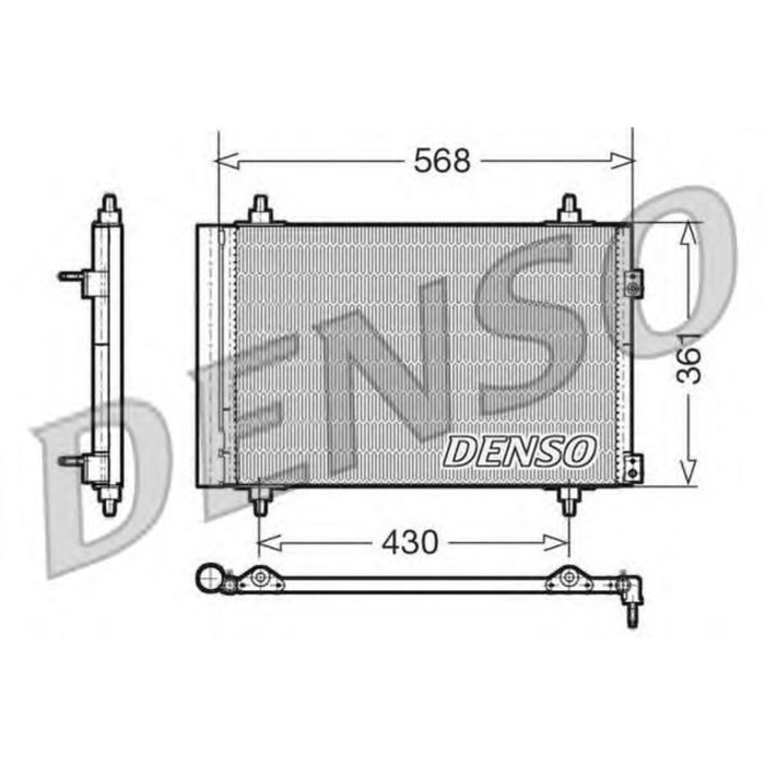 Радиатор кондиционера Denso DCN07008