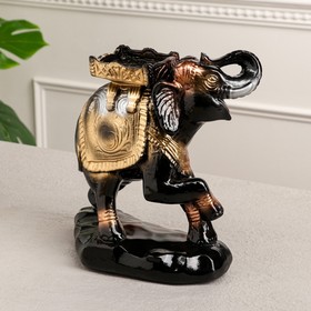 Сувенир "Слон", чёрный, гипс, 25 см