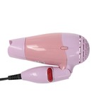Hair dryer LuazON LF-23, 800 watt, 2 speed, foldable handle, pink