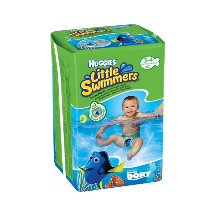 подгузники Little Swimmers для плавания размер 3-4 7-15 кг. 12 шт.