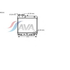 Радиатор системы охлаждения  AVA QUALITY COOLING HD2161 3022374