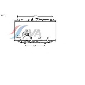 Радиатор системы охлаждения  AVA QUALITY COOLING HD2179 3022375