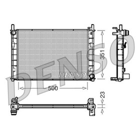Радиатор охлаждения двигателя Denso DRM10045 3022391