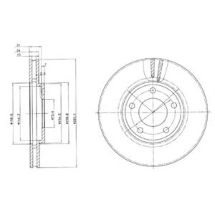 Диск тормозной DELPHI BG3383