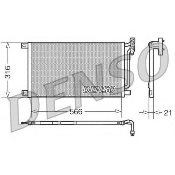 Радиатор кондиционера Denso DCN05003