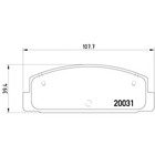 Колодки тормозные дисковые TEXTAR 2003101 3035330 - фото 66891