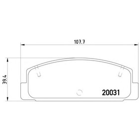 Колодки тормозные дисковые TEXTAR 2003101 3035330