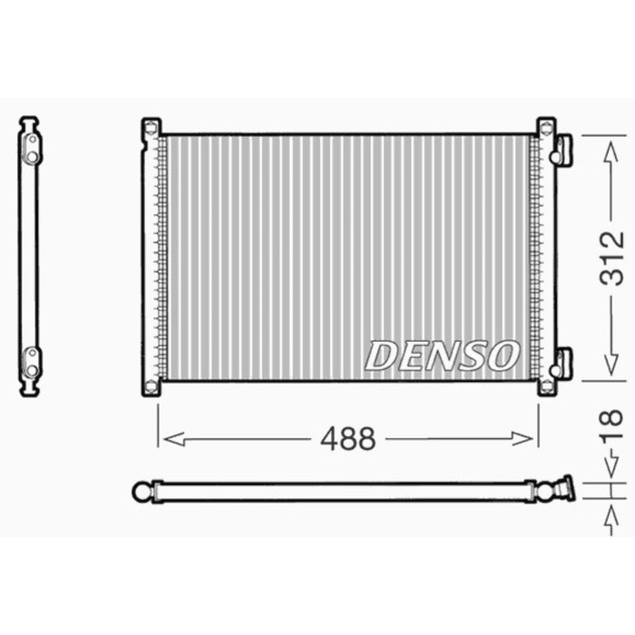 Радиатор кондиционера Denso DCN09103
