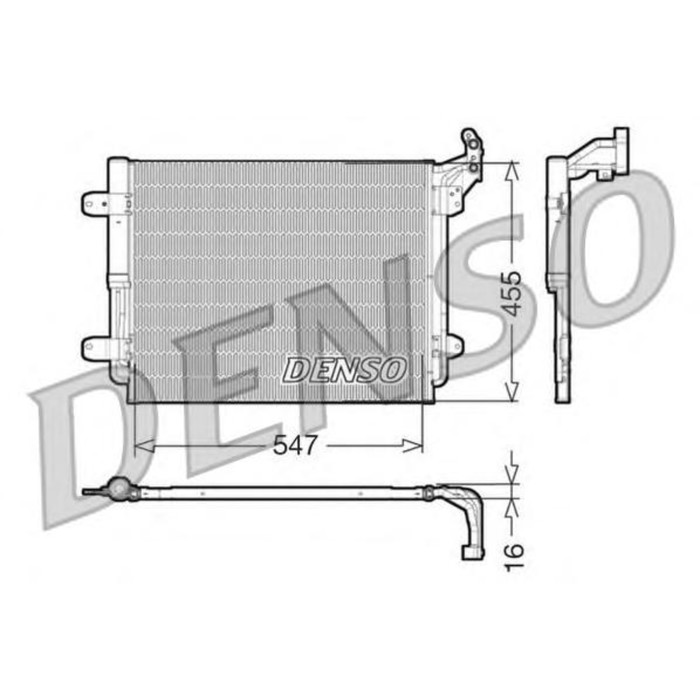 Радиатор кондиционера Denso DCN32062