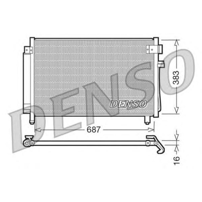 Радиатор кондиционера Denso DCN36002