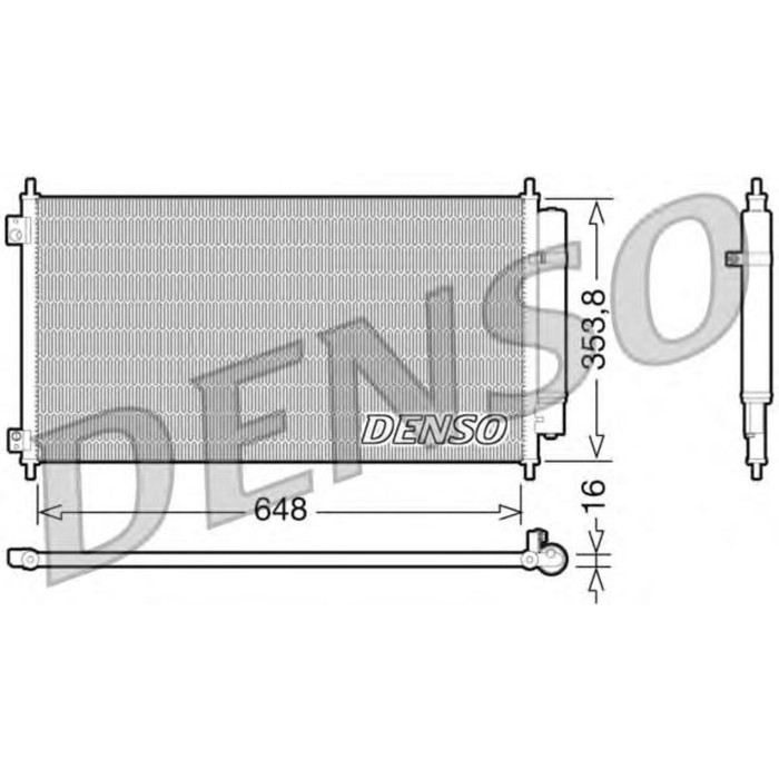 Радиатор кондиционера Denso DCN40010