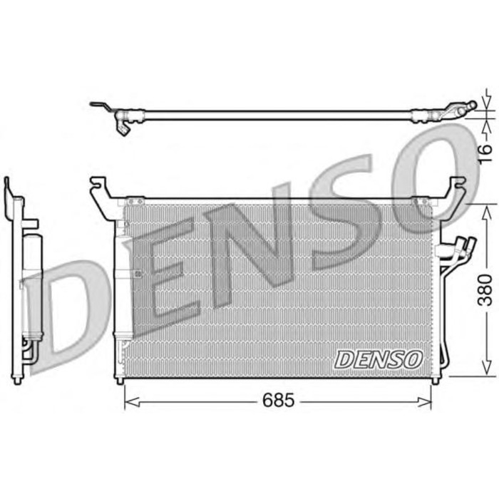 Радиатор кондиционера Denso DCN46013