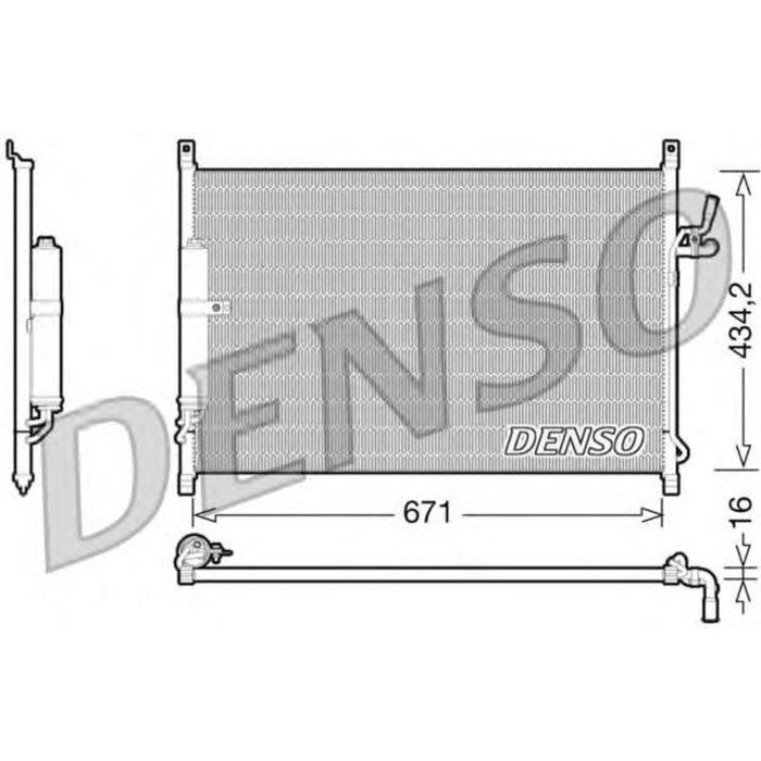 Радиатор кондиционера Denso DCN46015