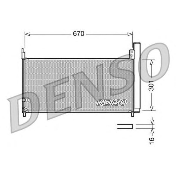 Радиатор кондиционера Denso DCN50037