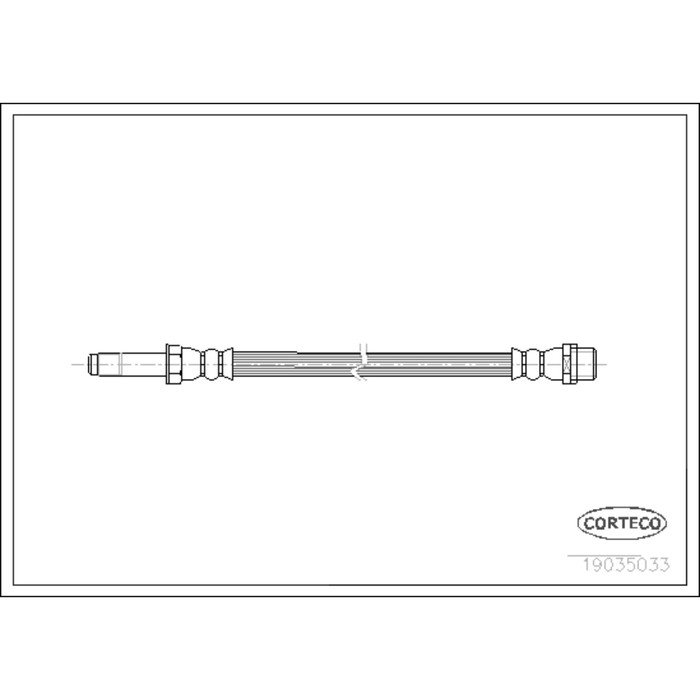 Шланг тормозной Corteco 19035033