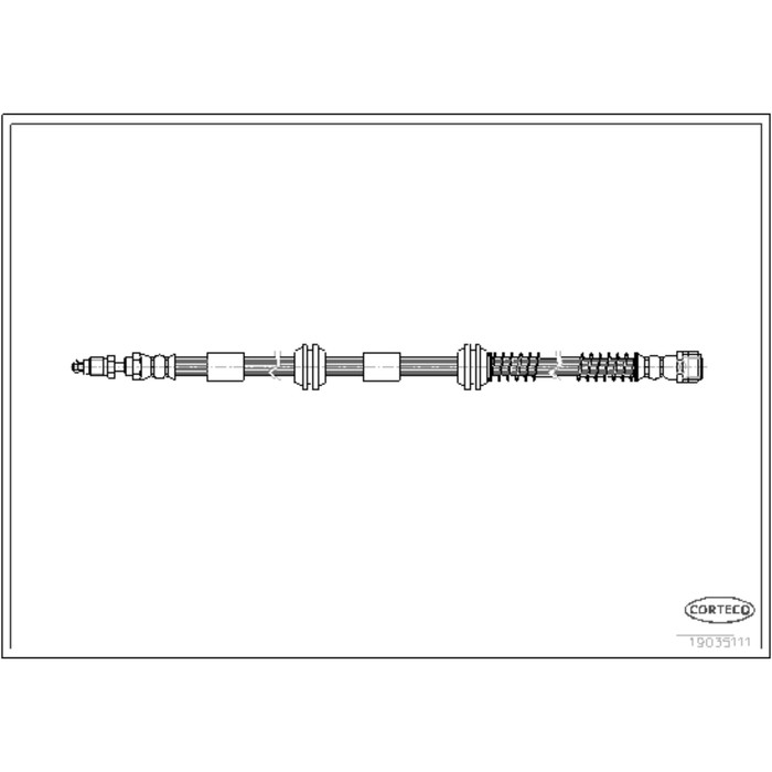 Шланг тормозной Corteco 19035111