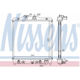 Радиатор системы охлаждения NISSENS 633081 3012492