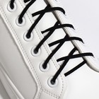 Laces Shoe flat, 3 mm, 110 cm, pair, black