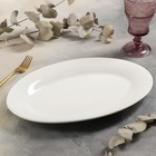 Блюдо овал 35х24х2,5 см с утолщенным краем "White Label" Блюдо овал 35х24х2,5 см с утолщенным краем "White Label"