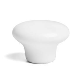Ручка-кнопка Ceramics 002, керамическая, белая