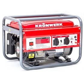 Генератор KRONWERK LK 2500, бензиновый, 2.2 кВт, 220 В, бак 15 л, ручной старт