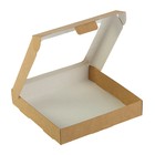 Коробка самосборная бесклеевая, крафт 16 х 16 х 3 см 2968415