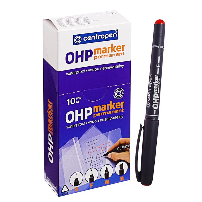 suggest price Investigation Buy Marker Centropen 2636 for OHP, permanent, 0.6 mm, red. Online, Price -  $4.42