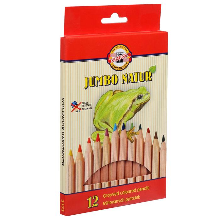 Карандаши утолщённые Jumbo Natur 2172/12N, 12 цветов