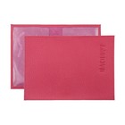 Обложка для паспорта, цвет розовый - фото 7179097