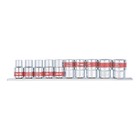 Набор торцевых головок Matrix, 1/2", 12-ти гранные, CrV, 10 шт., 10-24 мм 3052134 - фото 67180