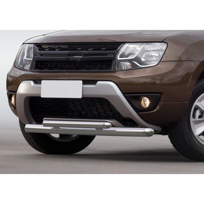 Защита переднего бампера Renault Duster 2015-, d57+d42