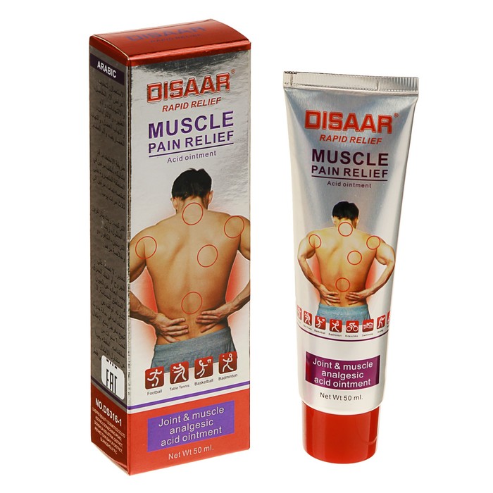 Крем для тела Disaar Muscle Pain Relief от боли в мышцах, 50 мл