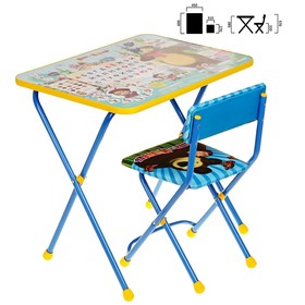 {{photo.Alt || photo.Description || 'Комплект детской мебели «Азбука 2. Маша и Медведь», стол, стул мягкий'}}