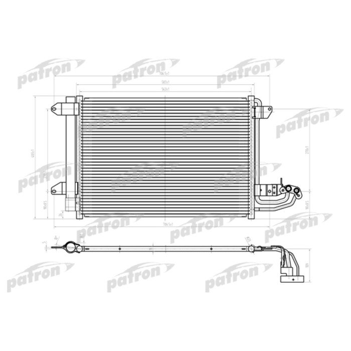 Радиатор кондиционера Patron PRS1156