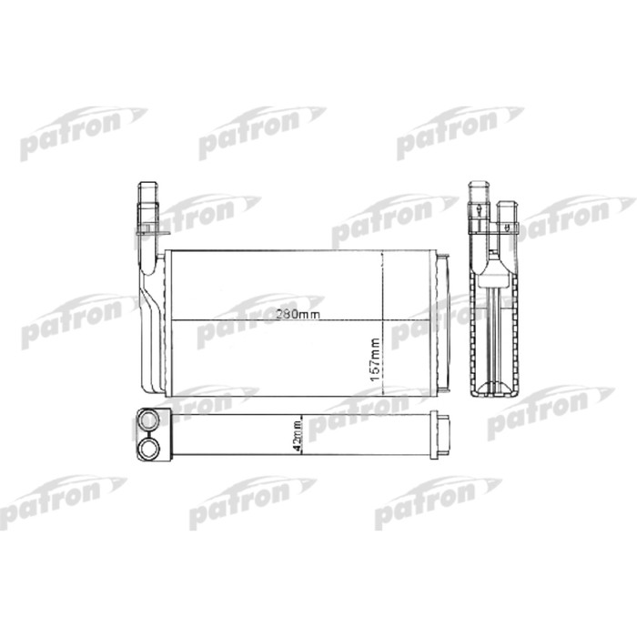 Радиатор отопителя Patron PRS2001