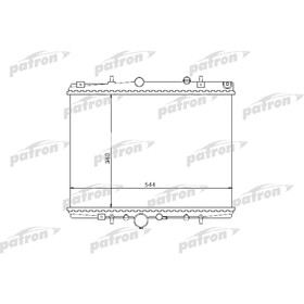 Радиатор охлаждения двигателя Patron PRS3504 3042831