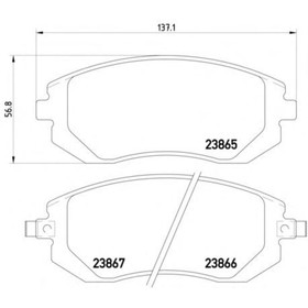 Колодки тормозные дисковые TEXTAR 2386501 3042872